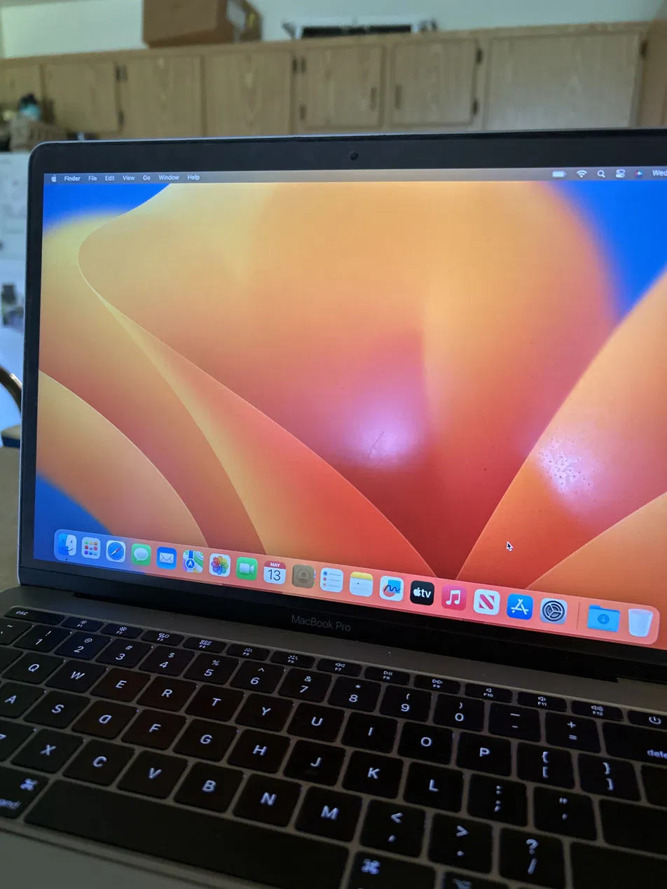MacBook Pro booted into macOS Ventura desktop